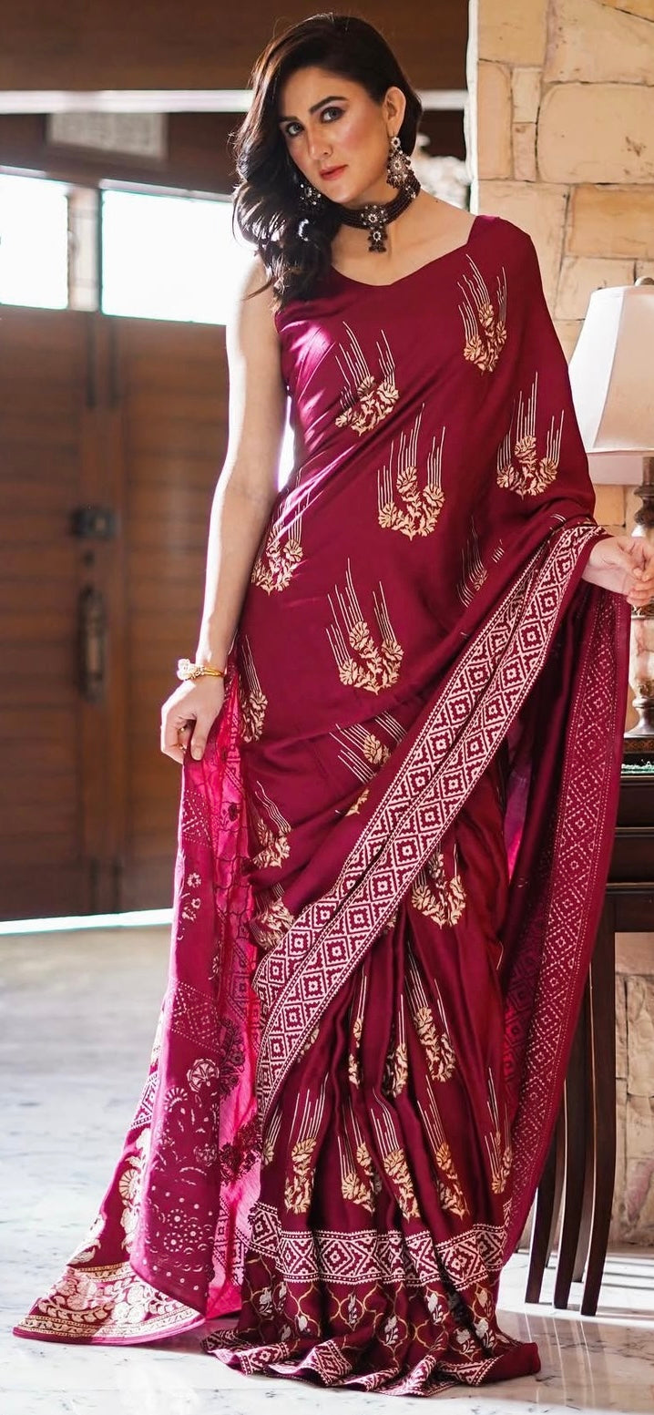 Satin Silk Saree
