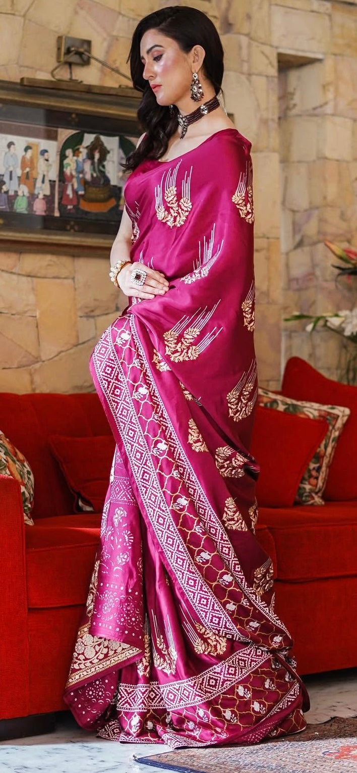 Satin Silk Saree