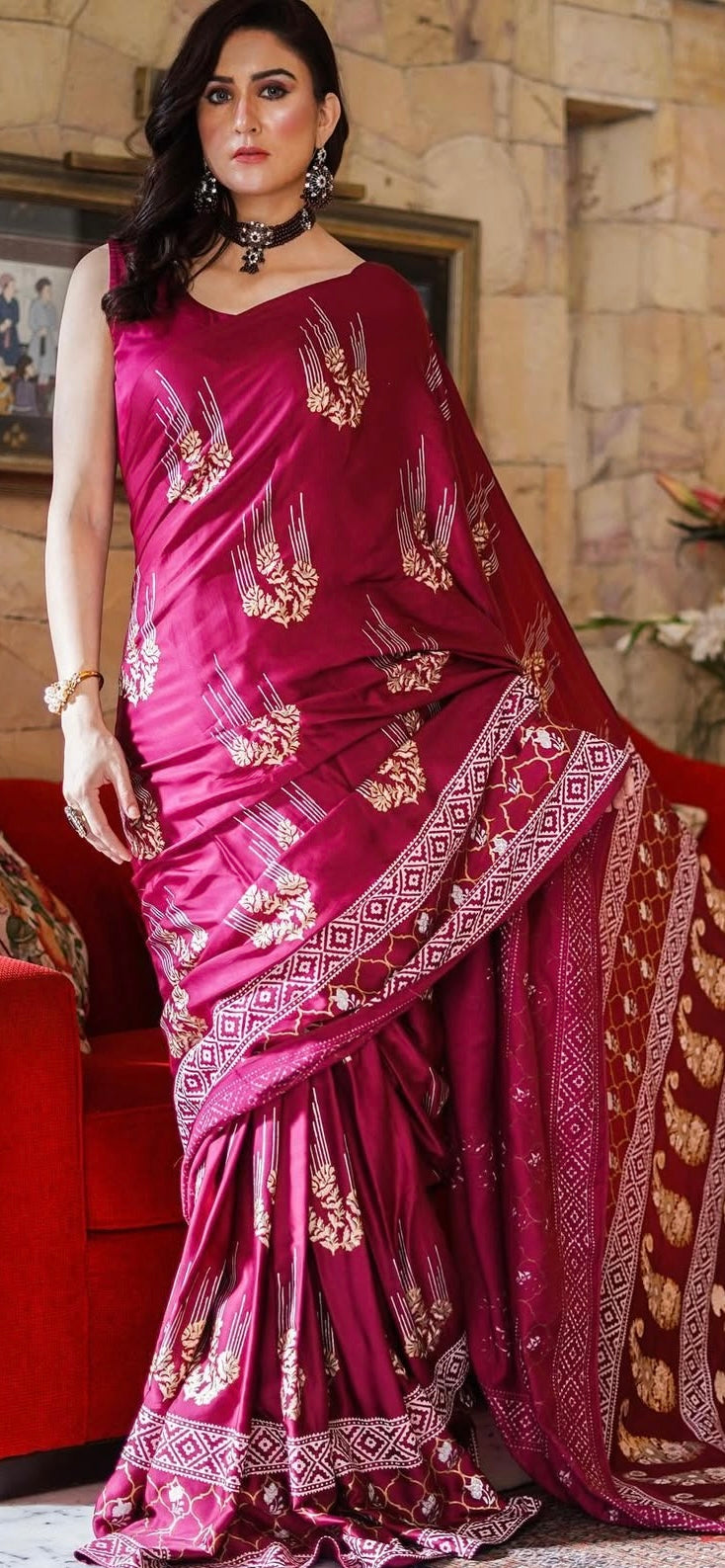 Satin Silk Saree