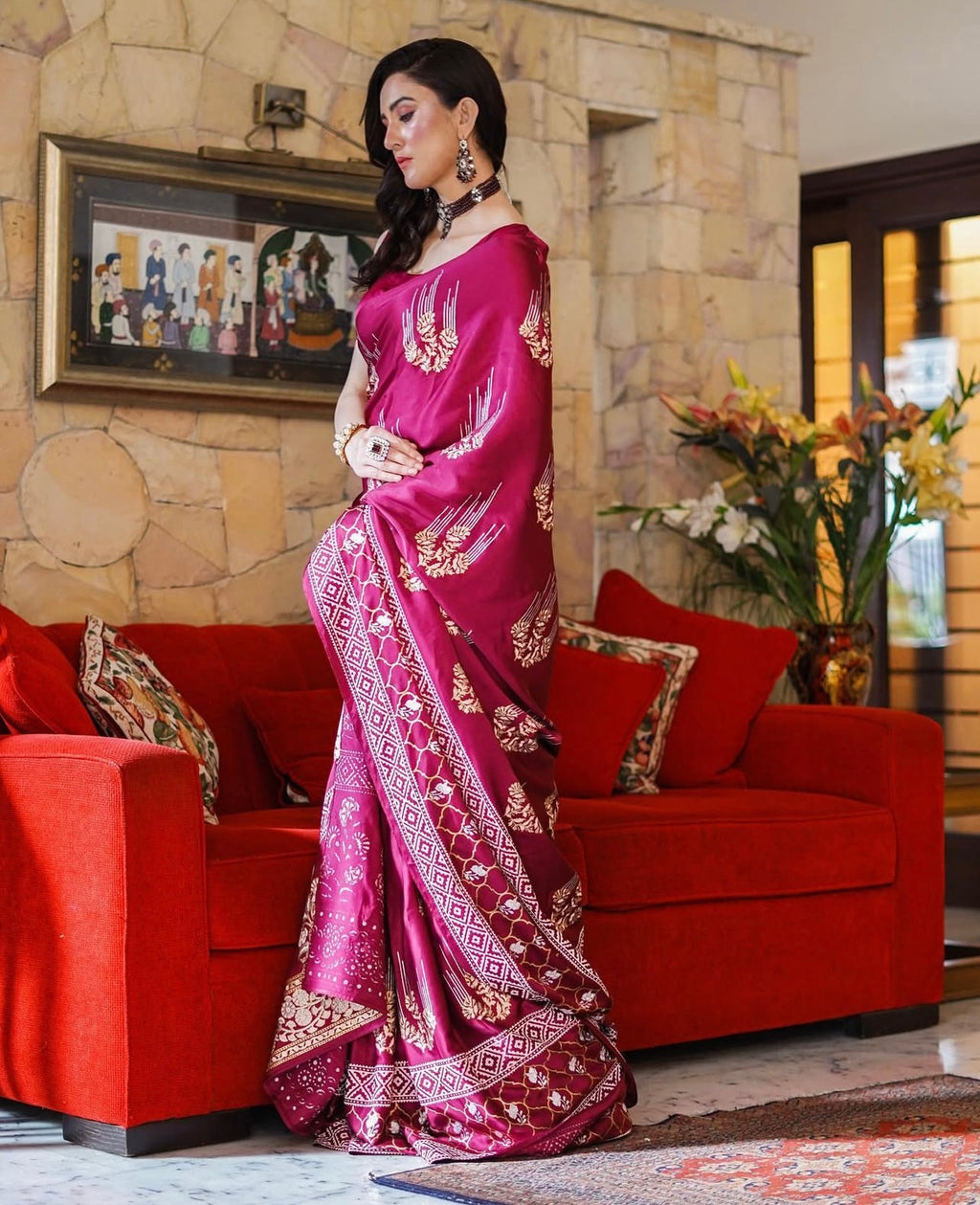 Satin Silk Saree