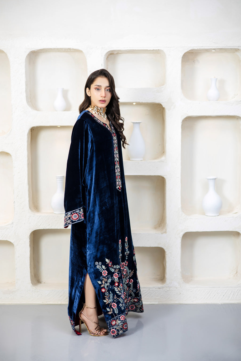 Sapphire Kaftan – Ink Blue