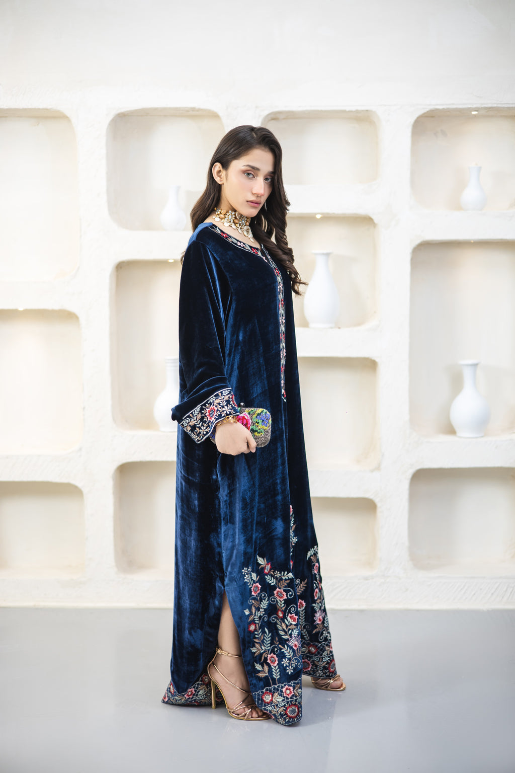Sapphire Kaftan – Ink Blue