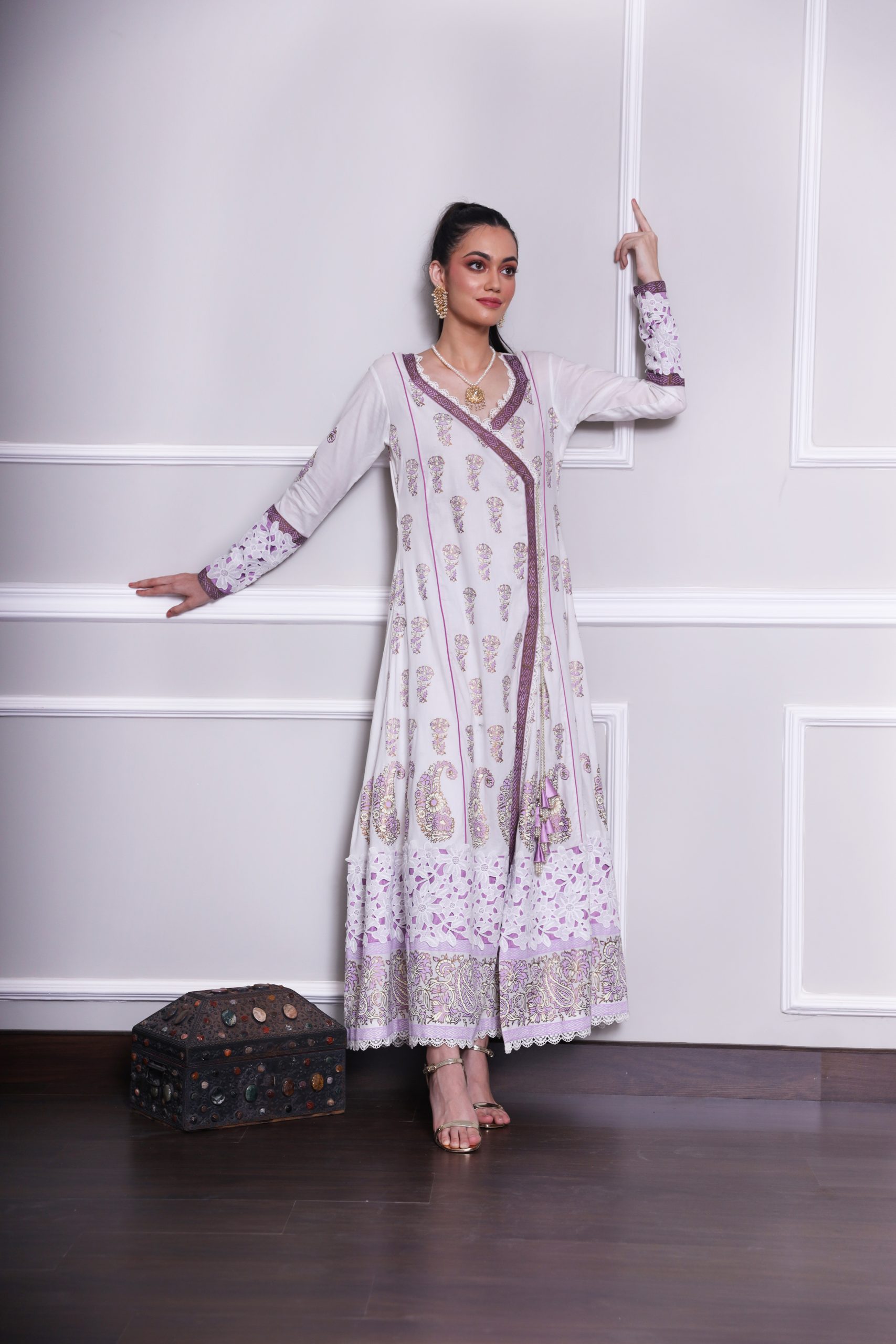 Zarine (White Anarkali)