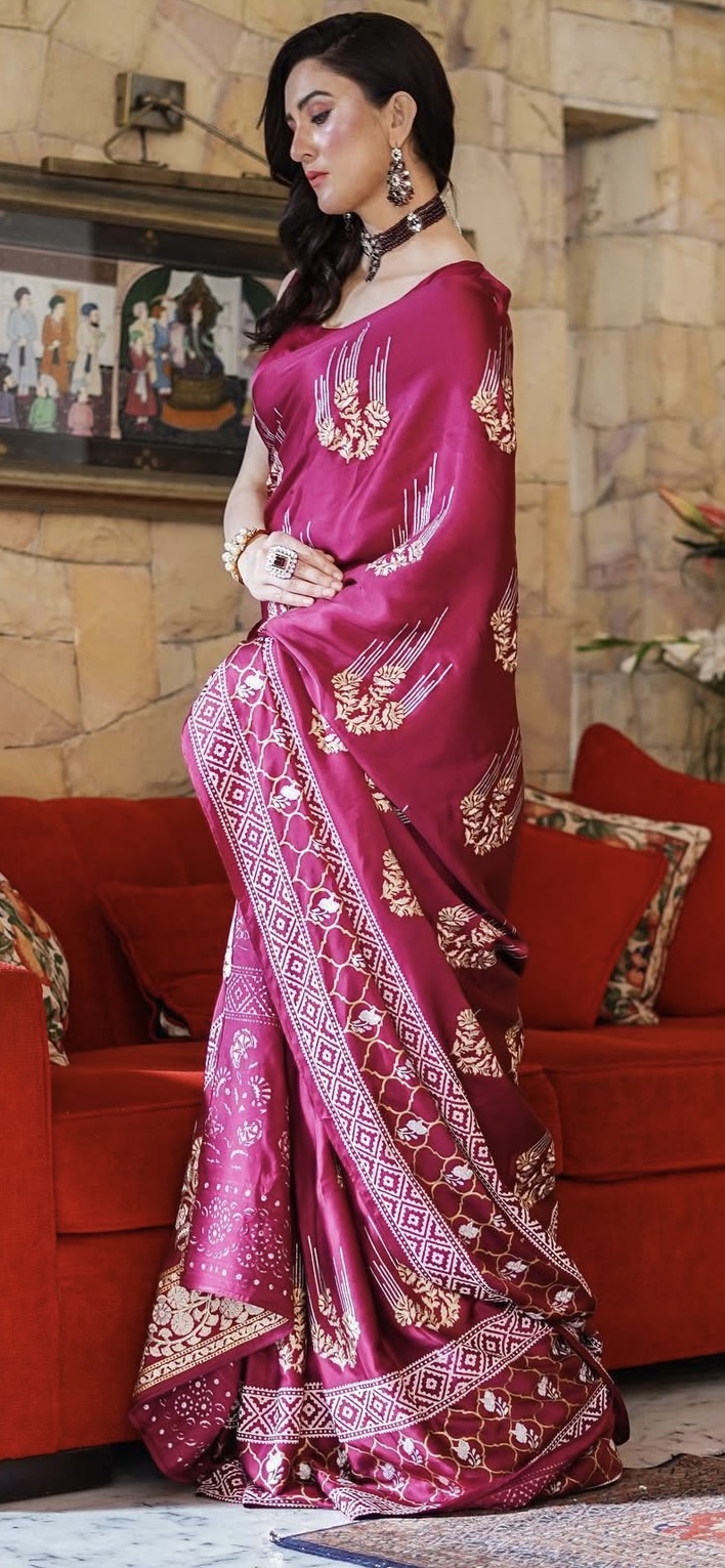 Satin Silk Saree